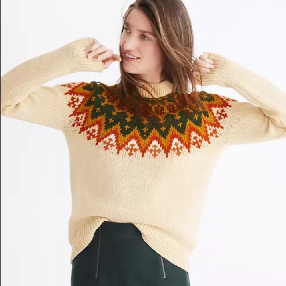Madewell Fair Isle Sweater XS